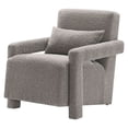 thumbnail image 1 of Armchair Accent Chair, Light Grey Gray, Fabric, Living Kitchen Cafe Bistro Hospitality Restaurant, Modern Contemporary HB34865, 1 of 9