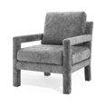 thumbnail image 1 of Armchair Accent Chair, Velvet, Grey Gray, Modern Contemporary Urban Design, Living Lounge Room Hotel Lobby Hospitality, 1 of 8