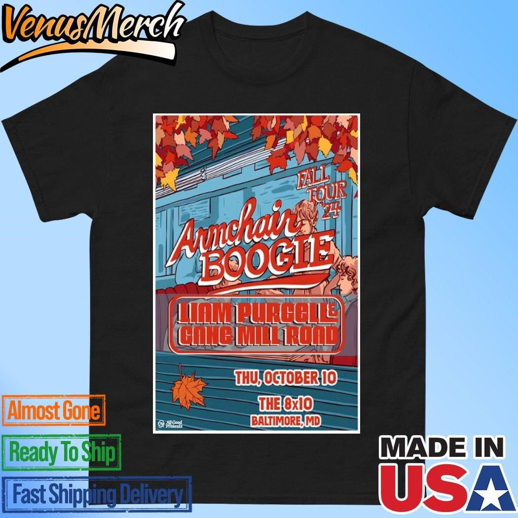 Armchair Boogie October 10 2024 Baltimore Maryland Tour Poster Shirt