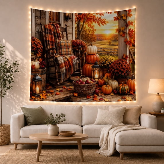 Armchair Bookshelf Cat with Porch Rich Dominates, Cozy Dark Academia for Book Lovers, Aesthetic Wall Decor, Halloween Gift, Tapestry Wall Hanging for Dorm and Living Room