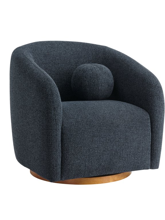 Armchair Chair, Navy Blue, Fabric, Living Room Lounge Cafe Lobby Hospitality Restaurant, Modern Contemporary, HB37824