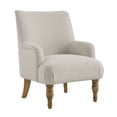 thumbnail image 1 of Armchair Chair, White, Fabric, Living Room Lounge Cafe Lobby Hospitality Restaurant, Modern Contemporary, HB37501, 1 of 9