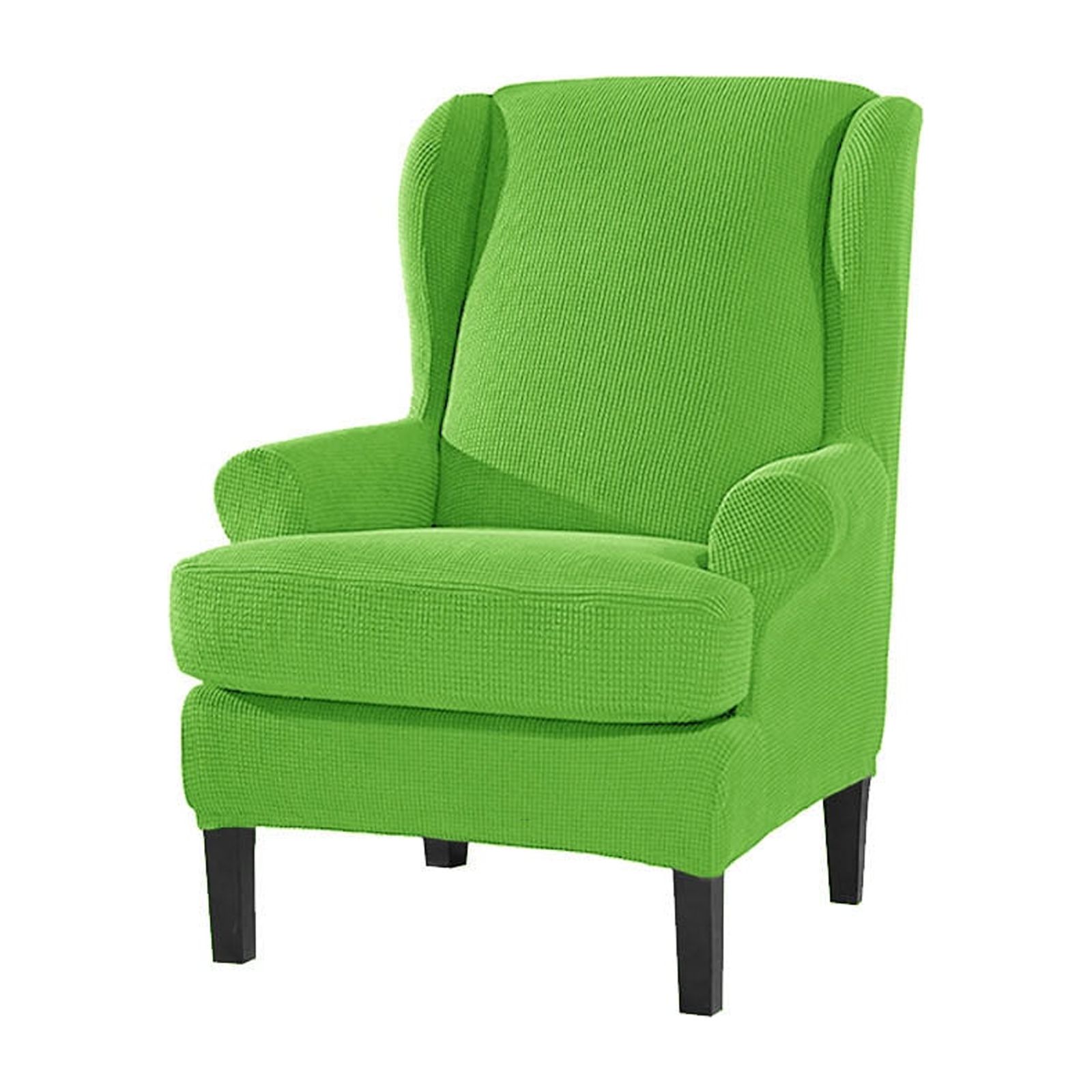 Armchair Covers Stretch Wing Chair Slipcover, 2 Piece Relax Leisure