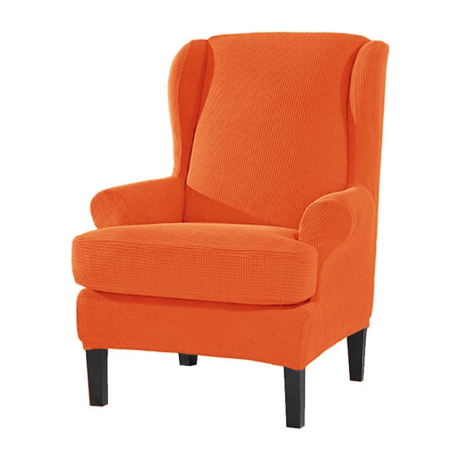 Armchair Covers Stretch Wing Chair Slipcover, 2 Piece Relax Leisure Wing Chair Covers Sofa