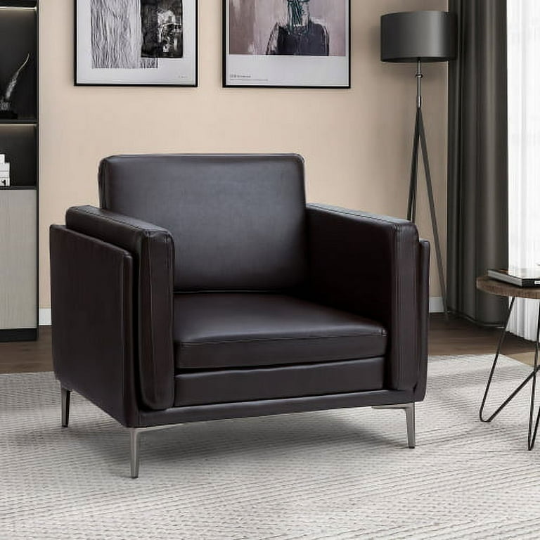 Square leather chair sale