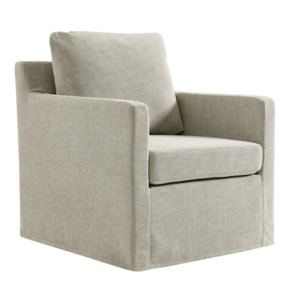 Armchair Swivel Chair, Brown, Fabric, Living Room Lounge Cafe Lobby Hospitality Restaurant, Modern Contemporary, HB37209