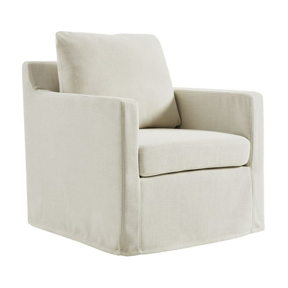 Armchair Swivel Chair, Gray, Fabric, Living Room Lounge Cafe Lobby Hospitality Restaurant, Modern Contemporary, HB37211