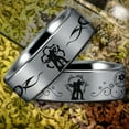 thumbnail image 1 of Armed Couple Tungsten Carbide Ring, 1 of 5