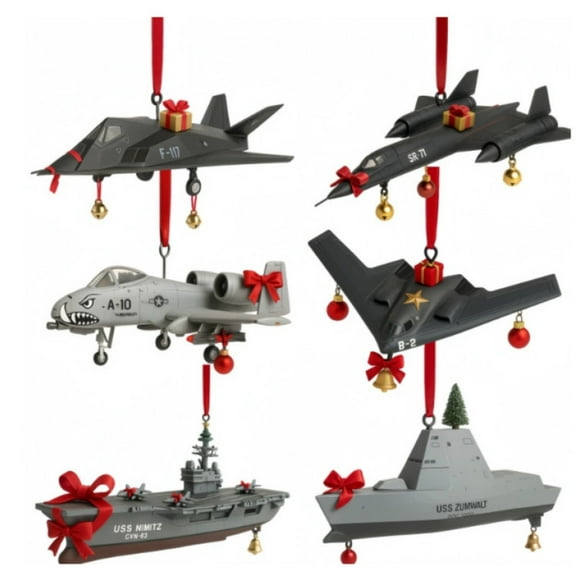 Armed Forces 2025 Advent Calendar, 2D Acrylic Pendant with 24 Detailed Military Models for Veterans, Collectors, and Patriots, Celebrate Honor and Service