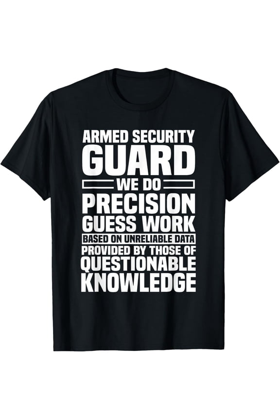 Armed Security Guard Inspector Officer Watchman Custodian T-ShirtMen's and women's short-sleeved pure cotton shirts
