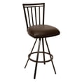thumbnail image 1 of Armen Living Aidan 30" Transitional Barstool In Coffee and Auburn Bay Metal, 1 of 2