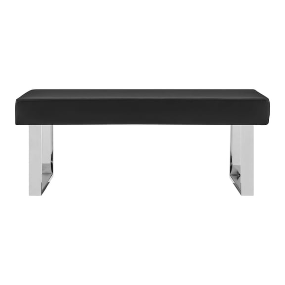 Armen Living Amanda Black Dining Bench