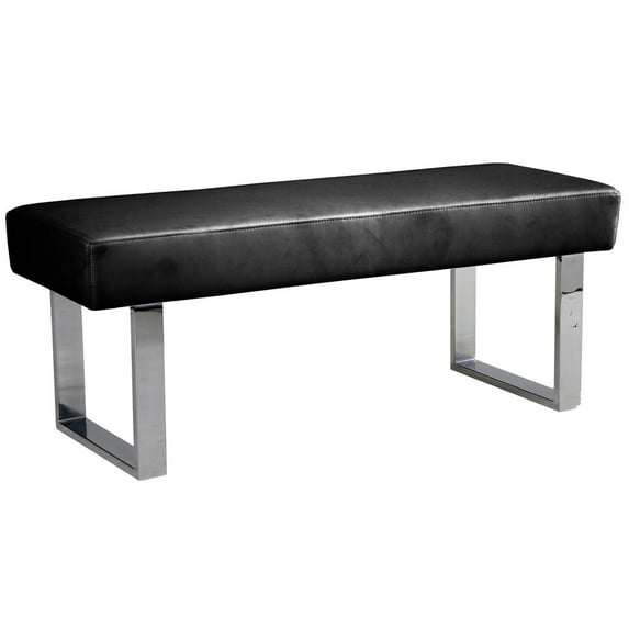 Armen Living Amanda Black Dining Bench