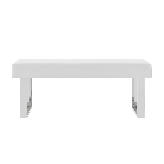 Armen Living Amanda White Bench