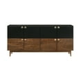 thumbnail image 1 of Armen Living Amigo 4-Door Modern Veneer and Wood Buffet in Brown/Black, 1 of 6