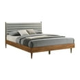 thumbnail image 1 of Artemio King Platform Wood Bed Frame in Walnut Finish, 1 of 6