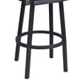 thumbnail image 1 of Armen Living Balboa 30 Bar Height Barstool with Arms in Black Powder Coated Finish and Vintage Black Faux Leather, 1 of 7