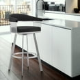 thumbnail image 1 of Armen Living Bronson Bar Stool with 360-Degree Swivel, Black, 1 of 7