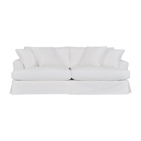 Ciara 93" Upholstered Sofa in Pearl