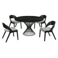 thumbnail image 1 of Cirque Polly 5 Piece Black Dining Set, 1 of 5