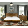 thumbnail image 1 of Armen Living Cusco 3-Piece Modern Wood Queen Bedroom Set in Brown/Black, 1 of 3