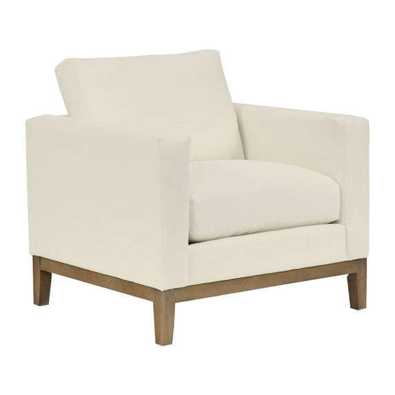 Donna 35" Upholstered Accent Chair in Sugar