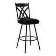 thumbnail image 1 of Dover 26" Counter Height Barstool in Matte Black Finish and Black Faux Leather, 1 of 6