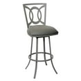 thumbnail image 1 of Drake 30" Transitional Barstool In Gray and Gray Metal, 1 of 2
