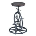 thumbnail image 1 of Armen Living Harlem Adjustable Bar Stool in Industrial Gray, 1 of 5