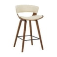 thumbnail image 1 of Jagger Modern 26" Wood and Faux Leather Counter Height Barstool, 1 of 6