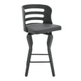 thumbnail image 1 of Armen Living Indoor Valerie 30" Swivel White Faux Leather and Silver Metal Bar Stool, 1 of 8