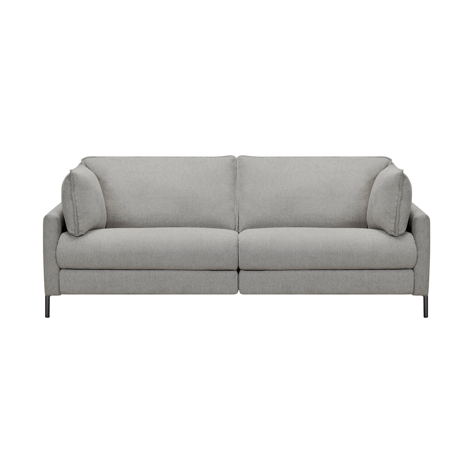 Juliett 80" Gray Fabric Power Reclining Sofa with Removable Cushions