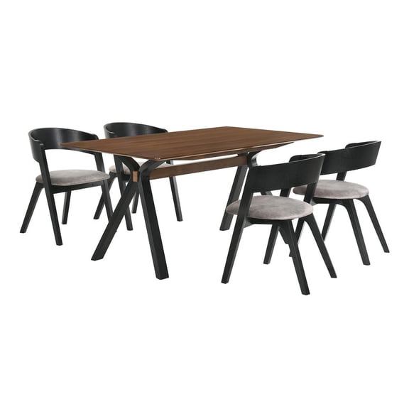 Laredo Jackie 5 Piece Black Dining Set