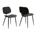 thumbnail image 1 of Lizzy Charcoal Modern Dining Accent Chairs - Set of 2, 1 of 5
