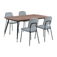 thumbnail image 1 of Messina and Lucy 5 Piece Rectangular Dining Set, 1 of 3