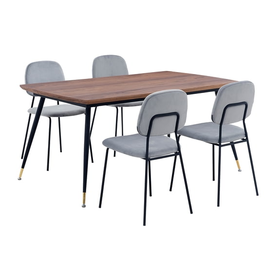 Messina and Lucy 5 Piece Rectangular Dining Set