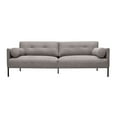 thumbnail image 1 of Michalina 84" Gray Fabric Sofa with Black Metal Legs, 1 of 10