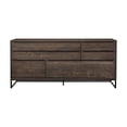 thumbnail image 1 of Nevada Rustic Oak Wood Sideboard In Dark Brown, 1 of 6