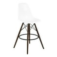 thumbnail image 1 of Armen Living Nicos Mid-Century Barstool-Color:White,Finish:Walnut, 1 of 7