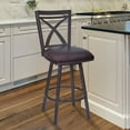 thumbnail image 1 of Armen Living Nova 30" Barstool in Auburn Bay Finish with Brown, 1 of 4
