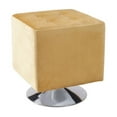 thumbnail image 1 of Armen Living Pica Square Ottoman in Yellow, 1 of 2