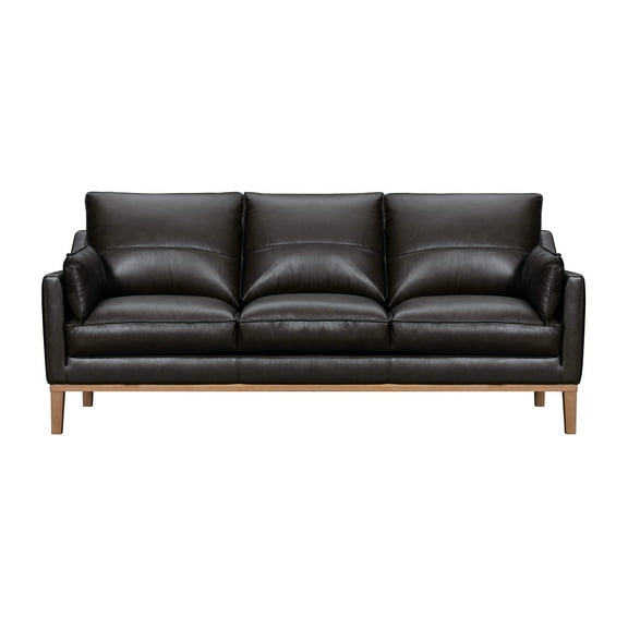 Pompeii 87" Dark Brown Leather Sofa