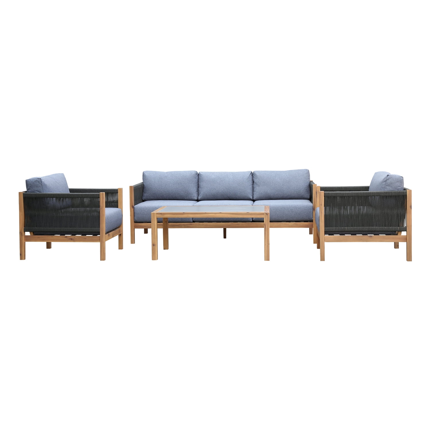Sienna 4 Piece Acacia Outdoor Patio Sofa Seating Set