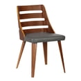 thumbnail image 1 of Armen Living Storm Dining Chair in Walnut and Gray, 1 of 11