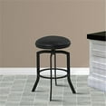 thumbnail image 1 of Armen Living Studio 30" Bar Height Metal Swivel Barstool in Black Pu and Black Finish, 1 of 11