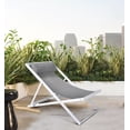 thumbnail image 1 of Armen Living Wave Outdoor Patio Aluminum Deck Chair, 1 of 6