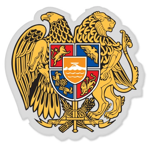 Armenia Coat Of Arms Vinyl Decal Sticker | Pride Nationality Emblem For Car, Phone, Laptop, Helmet