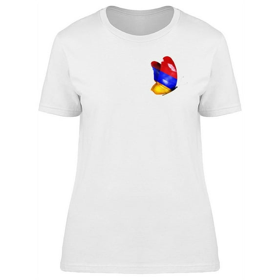 Armenia Cool Butterfly Flag T-Shirt Women -Image by Shutterstock, Female XX-Large