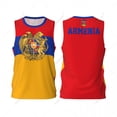 thumbnail image 1 of Armenia flag men basketball sports jersey running fitness multifunction sleeveless tshirt exclusive custom name nunber, 1 of 12