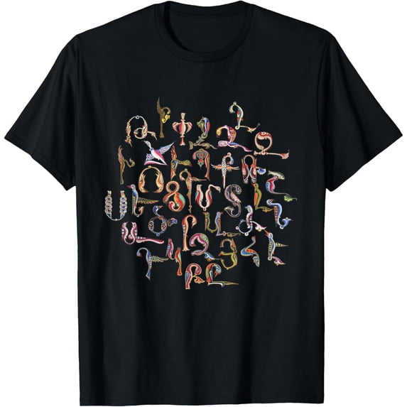 Armenian Alphabet Birds Armenia Symbols T-Shirtmen and women can wear, black, white, gifts.S,M,L,XL,2XL,3XL,202XL